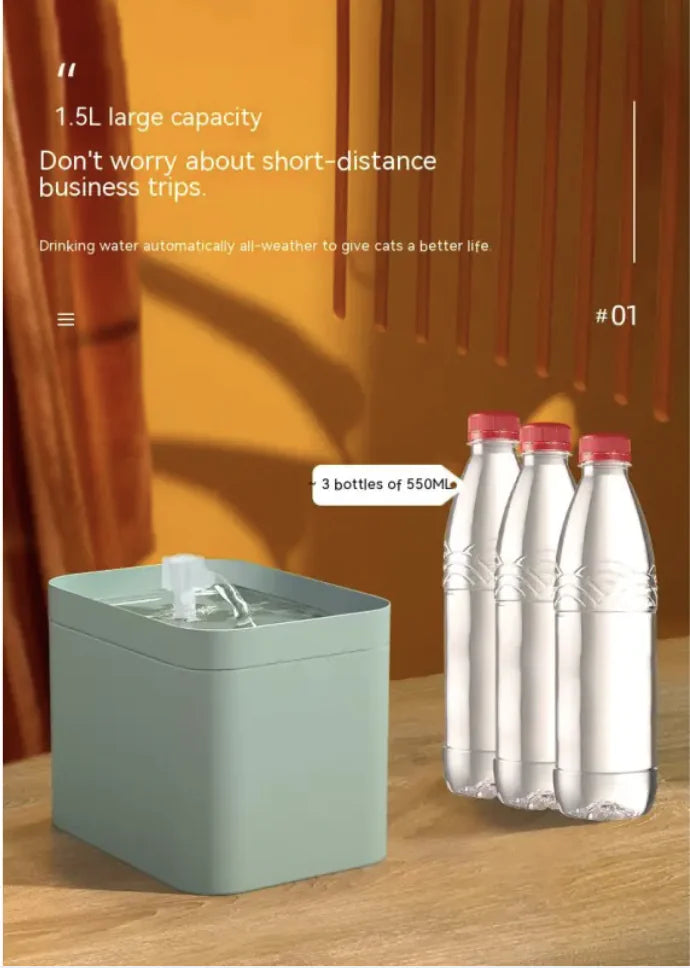 Compact Pet Water Fountain – Everyday Hydration