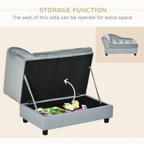 Luxury Small Dog Bed With Hidden Storage