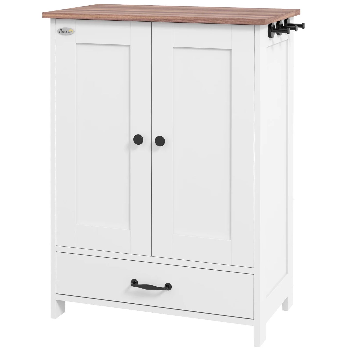 Modern Pet Feeding Cabinet with Built-In Bowls – Hidden Feeding Station & Food Storage