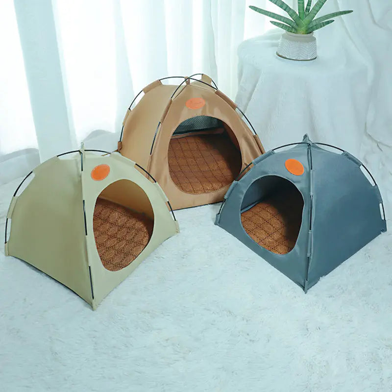 Cozy Indoor Cat Tent with Soft Cushion – Modern Hideaway Bed for Cats